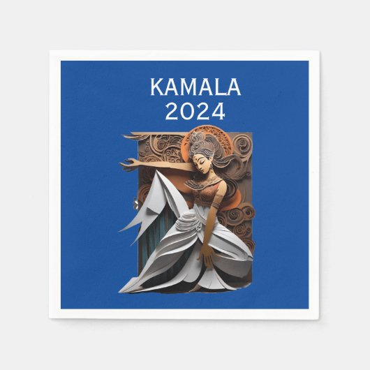 Kamala 2024社長Thunder_Cove スタンダードカクテルナプキン (正面)