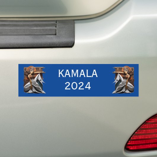 Kamala 2024社長Thunder_Cove バンパーステッカー (車上)