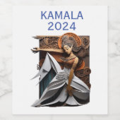 Kamala 2024社長Thunder_Cove ワインラベル (シングルラベル)