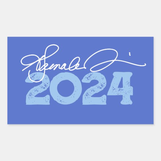 Kamala 2024署名 長方形シール (正面)