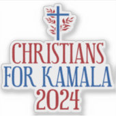 Kamala 2024選挙ブルーノートパソコンのクリスチャン シール (正面)