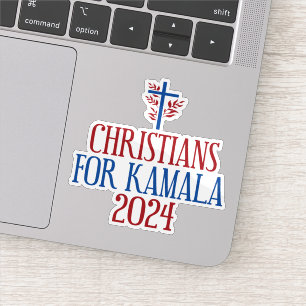 Kamala 2024選挙ブルーノートパソコンのクリスチャン シール