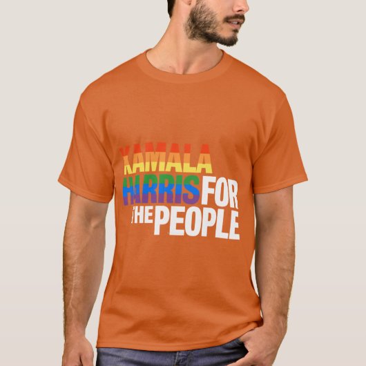Kamala 2026 Sticker LGBTQ Kamala For the People 20 Tシャツ (正面)