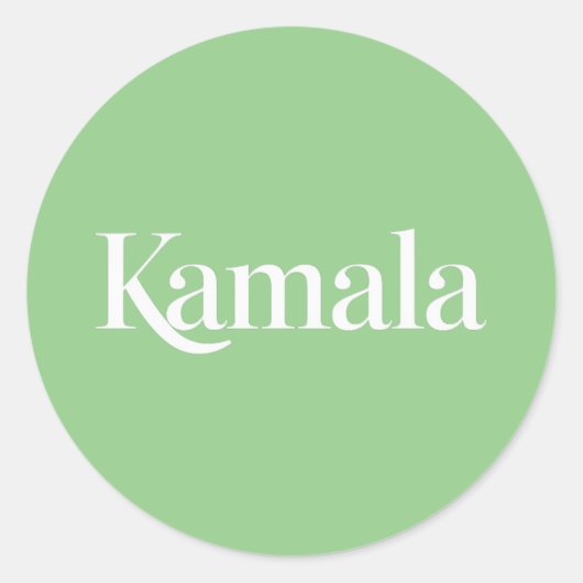 Kamala Brat Kamala Harris for President 2024 ラウンドシール (正面)