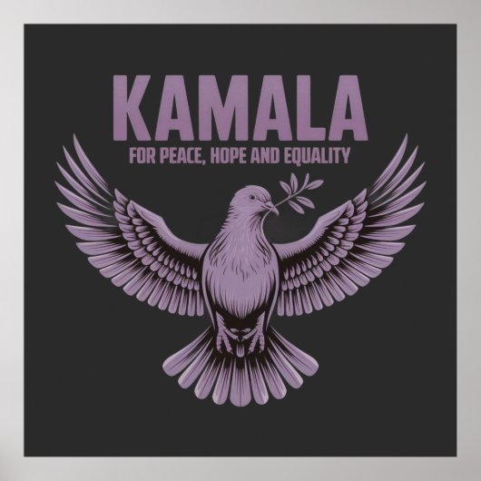 Kamala for Peace, Hope and Equality Support Kamala ポスター (正面)