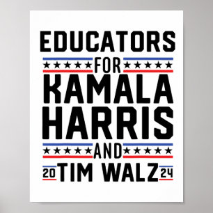 Kamala HarrisとTim Wheimerの教育者2024 ポスター