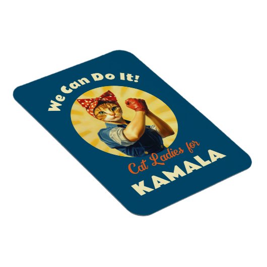 Kamala Harrisのためにリベッターのキャットレディースをロージー マグネット (右側)