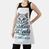 Kamala Harrisの子どものいない猫の女性 エプロン (インサイチュ)