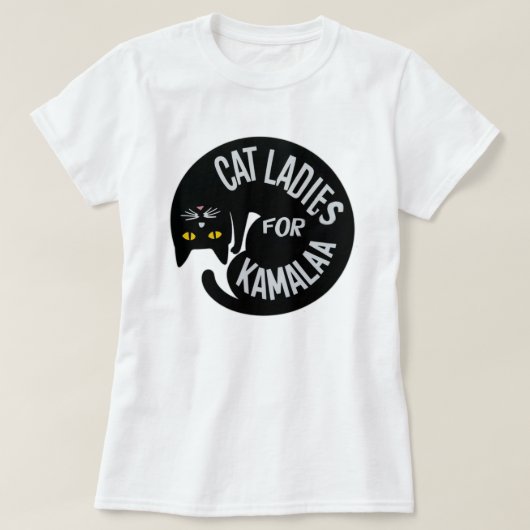 Kamala harrisの子どものいない猫レディース | 2024 tシャツ (デザイン正面)