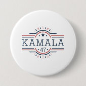 Kamala Harrisキャンペーンボタンによるサポート 缶バッジ (正面)