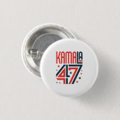 Kamala Harrisキャンペーンボタンによるサポート 缶バッジ (正面&裏面)