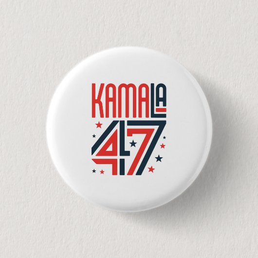 Kamala Harrisキャンペーンボタンによるサポート 缶バッジ (正面)