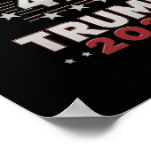 Kamala Harrisサポーター中1人が愚か(Bac上) ポスター (角)