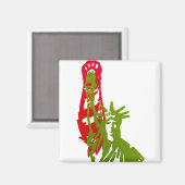 Kamala Harrisマグネットの猫と猫のレディース マグネット (正面/裏面)