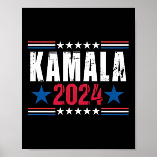 Kamala Harris中指が私の顔2024にそれを言う ポスター (正面)