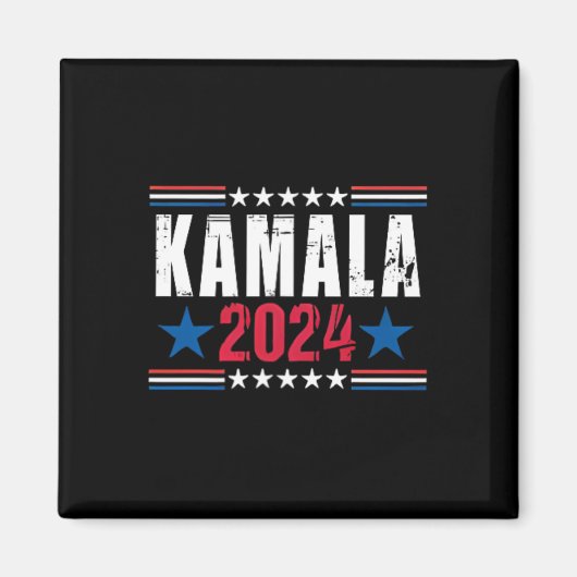 Kamala Harris中指が私の顔2024にそれを言う マグネット (正面)
