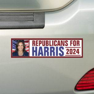 Kamala Harris会長の共和党員写真2024 バンパーステッカー
