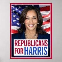Kamala Harris会長の共和党員写真2024