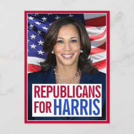 Kamala Harris会長の共和党員写真2024 ポストカード