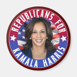 Kamala Harris会長の共和党員写真2024 マグネット