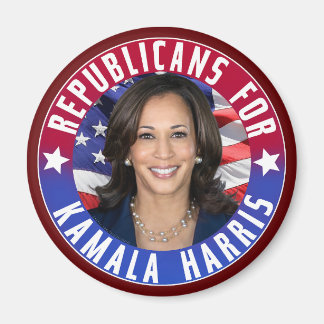 Kamala Harris会長の共和党員写真2024 マグネット