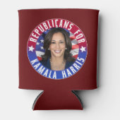 Kamala Harris会長の共和党員写真2024 缶クーラー (正面)