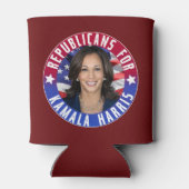 Kamala Harris会長の共和党員写真2024 缶クーラー (裏面)