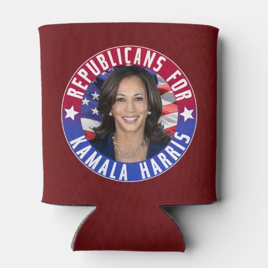 Kamala Harris会長の共和党員写真2024 缶クーラー (裏面)