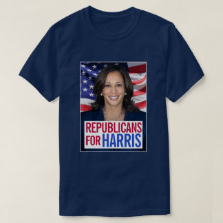 Kamala Harris会長の共和党員写真2024 Tシャツ