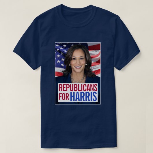 Kamala Harris会長の共和党員写真2024 Tシャツ (デザイン正面)