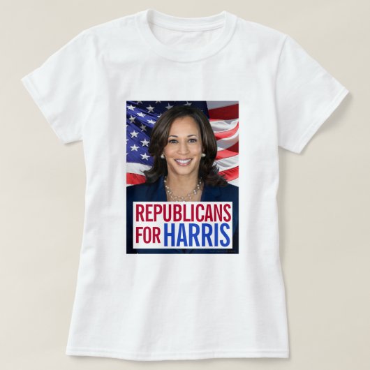 Kamala Harris会長の共和党員写真2024 Tシャツ (デザイン正面)