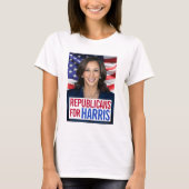 Kamala Harris会長の共和党員写真2024 Tシャツ (正面)