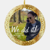 Kamala Harris副社長選「やった!」 セラミックオーナメント (裏面)