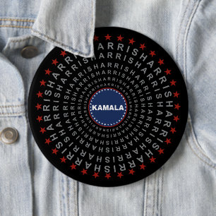 KAMALA HARRIS変更のエコーボタン 缶バッジ