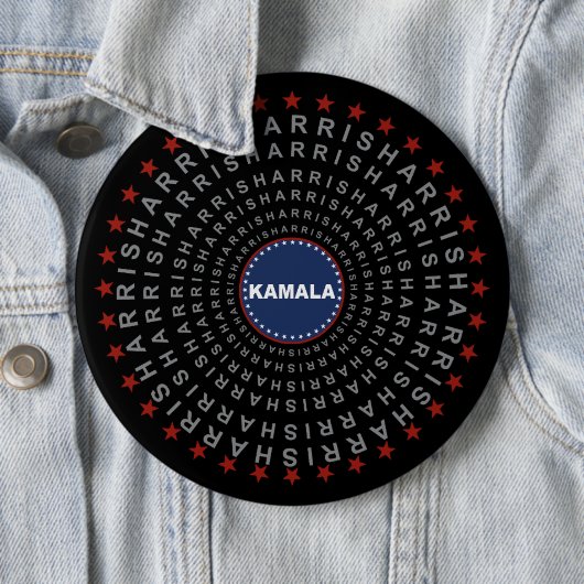 KAMALA HARRIS変更のエコーボタン 缶バッジ (インサイチュ)