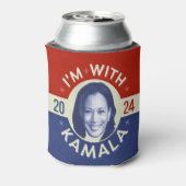 Kamala Harris大統領2024民主党写真レトロ 缶クーラー (缶裏面)