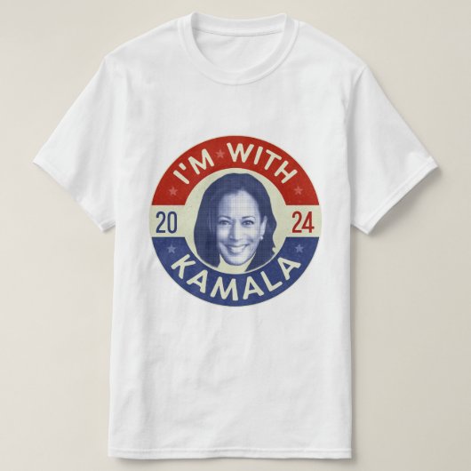 Kamala Harris大統領2024民主党写真レトロ Tシャツ (デザイン正面)