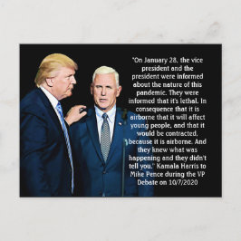 Kamala Harris引用文VP討論中 ポストカード