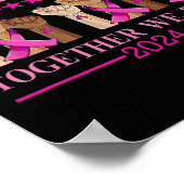 Kamala Harris我々は共に乳がん認識を高める ポスター (角)