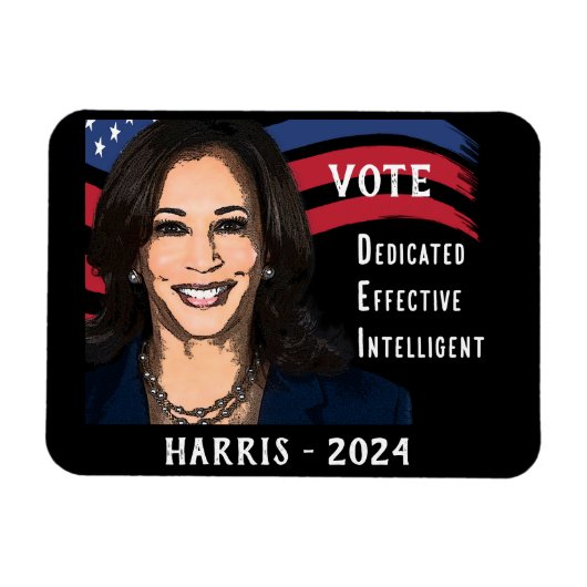 Kamala Harris氏の2024年大統領選に投票 マグネット (横)