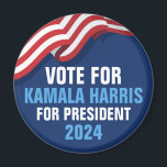 Kamala Harris氏の2024年Blue社長に投票 マグネット<br><div class="desc">2024年の選挙でカマラハリス大統領に投票大統領のする。民主党のパーティー候補として私たちの副大統領を選び、このアメリカ国旗の磁石で支持を示す民主党員。</div>
