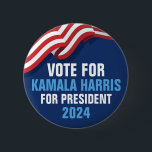 Kamala Harris氏の2024年Blue社長に投票 缶バッジ<br><div class="desc">2024年の選挙でカマラハリス大統領に投票大統領のする。民主党のパーティー候補として私たちの副大統領を選び、民主党候補のためにこのアメリカ国旗のボタンを青で示して支持を示しなさい。</div>