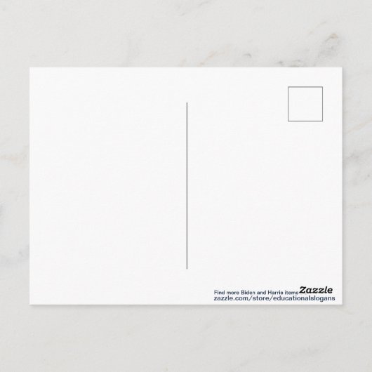 Kamala Harris民主党議員キャンペーン2020の投票 ポストカード (裏面)