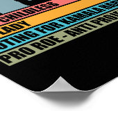 Kamala Harris熱狂するの投票に参加した子どものいない猫の女性 ポスター (角)