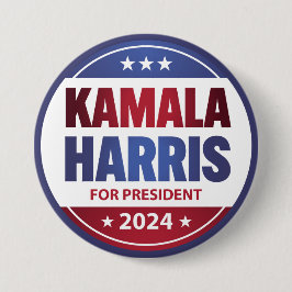 Kamala Harris社長2024ブルー 缶バッジ