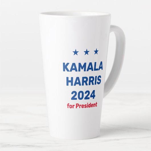 Kamala Harris社長2024 カフェラテマグ (右アングル)