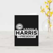 Kamala Harris社長2024 カード (黄色い花)