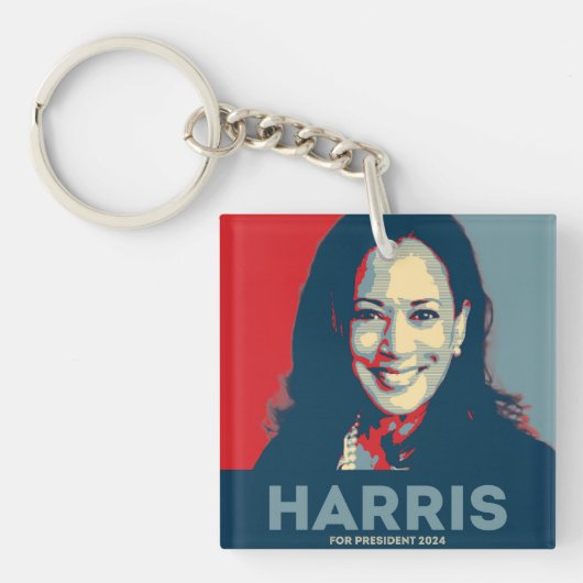 Kamala Harris社長2024 キーホルダー (正面)