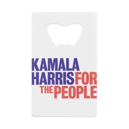 Kamala Harris社長2024 クレジットカード栓抜き (正面)