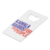 Kamala Harris社長2024 クレジットカード栓抜き (正面アングル)